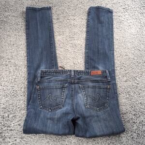 AG Adriano Goldschmied Jeans Women 26 Blue Straight High Rise Casablanca Denim